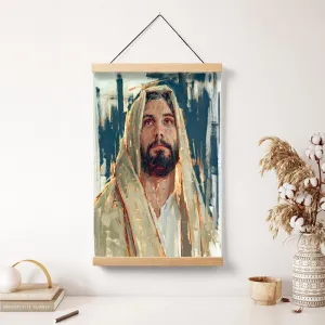 Colors Of Redemption Hanging Canvas Wall Art - Jesus Picture - Jesus Portrait Canvas - Religious Canvas