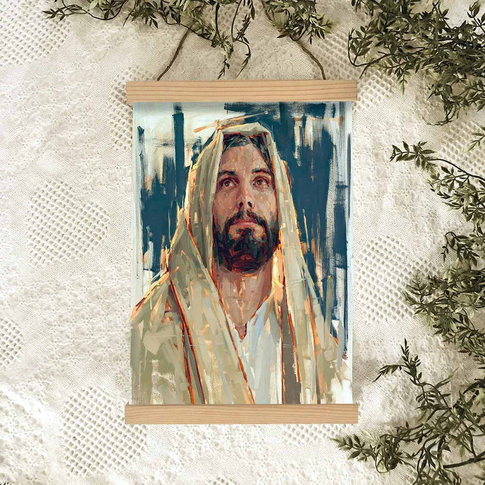 Colors Of Redemption Hanging Canvas Wall Art - Jesus Picture - Jesus Portrait Canvas - Religious Canvas