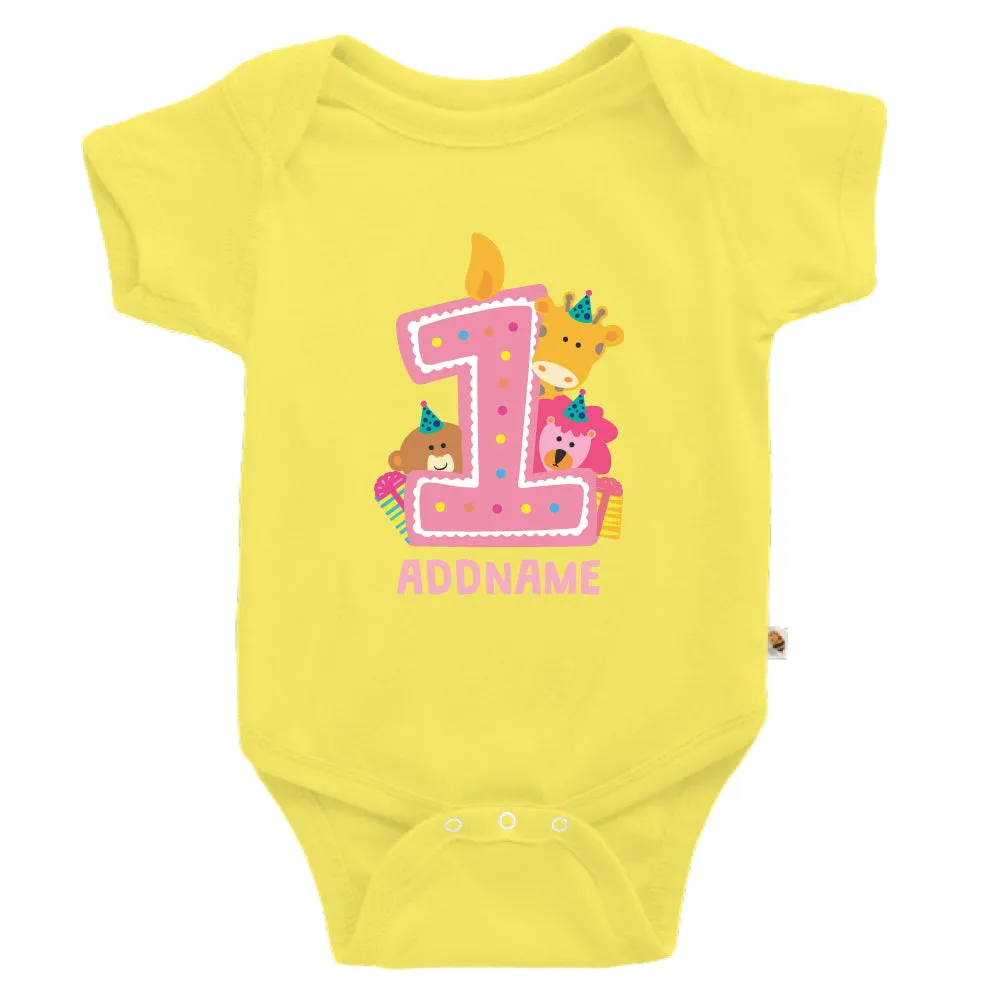 Cute Birthday Animal Pink (Kids)