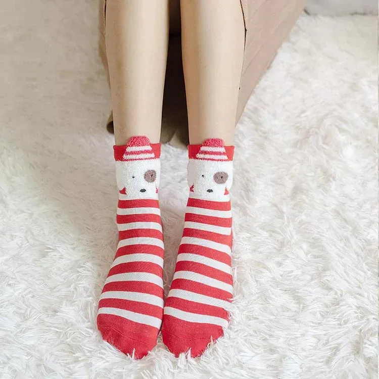 Cute Cartoon Animals Christmas Socks