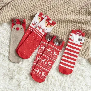 Cute Cartoon Animals Christmas Socks