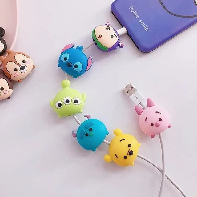 Cute Cartoon Cable Protectors (5pcs)