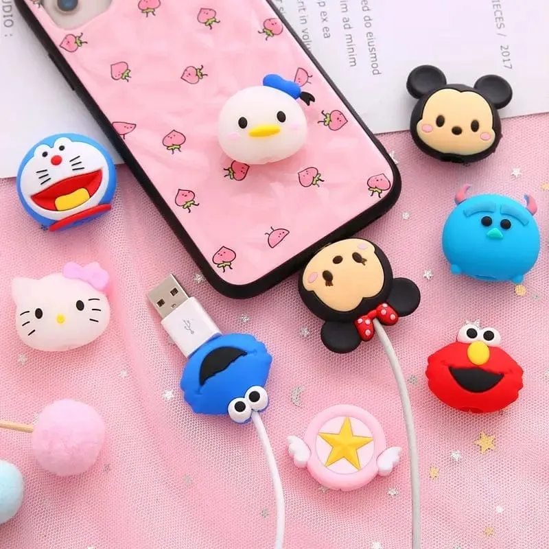 Cute Cartoon Cable Protectors (5pcs)