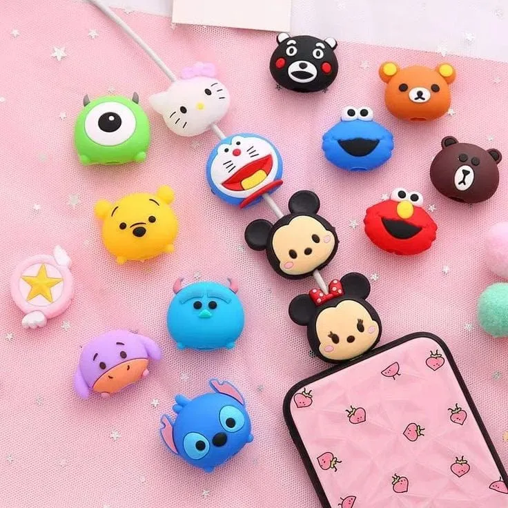 Cute Cartoon Cable Protectors (5pcs)