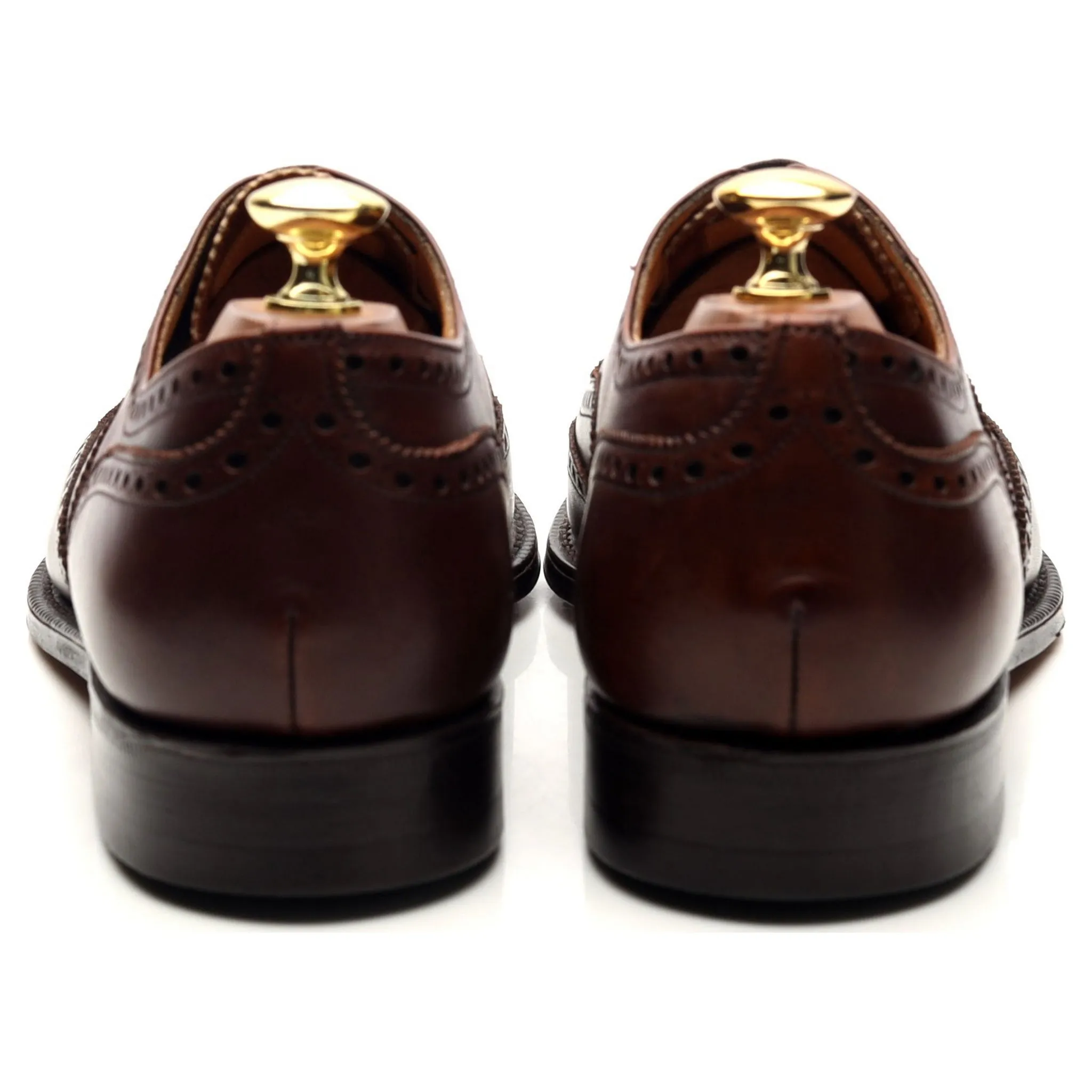 Dark Brown Leather Oxford Brogues UK 8.5 F