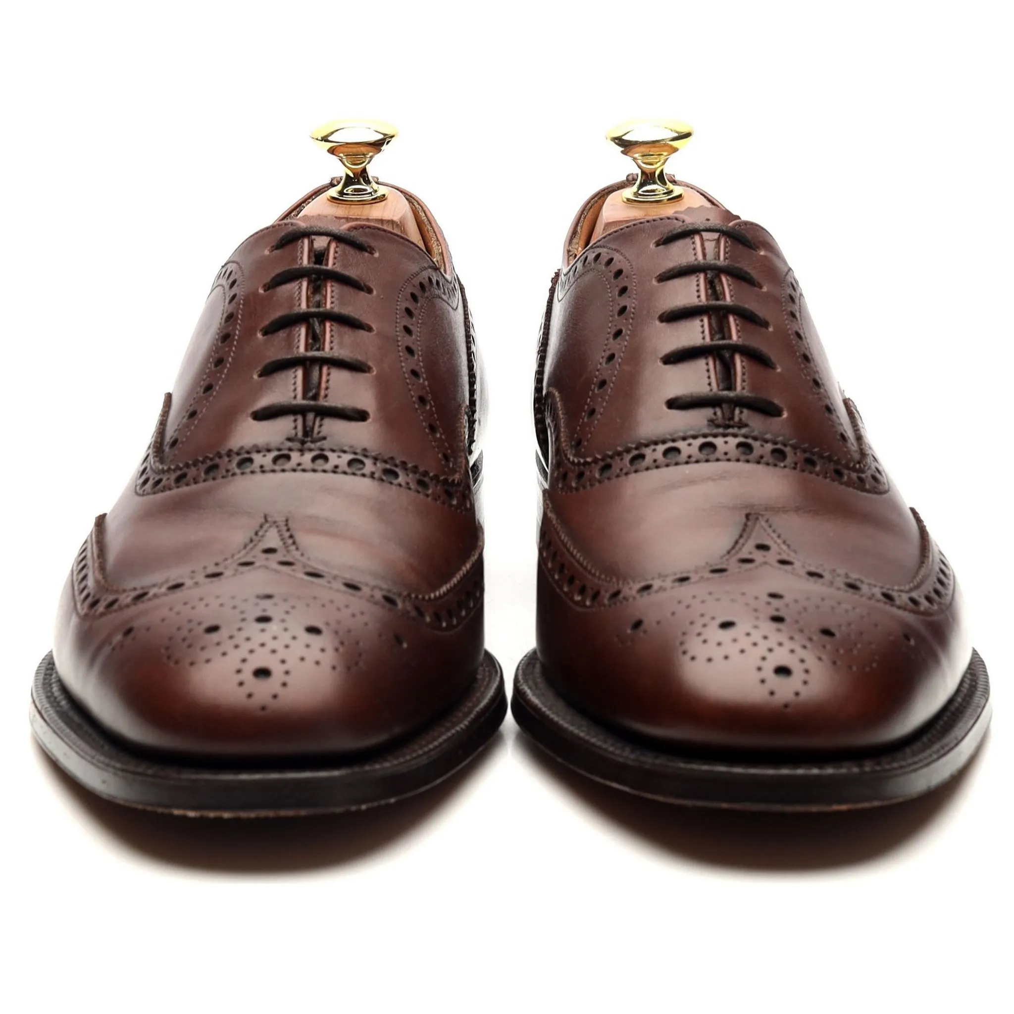 Dark Brown Leather Oxford Brogues UK 8.5 F