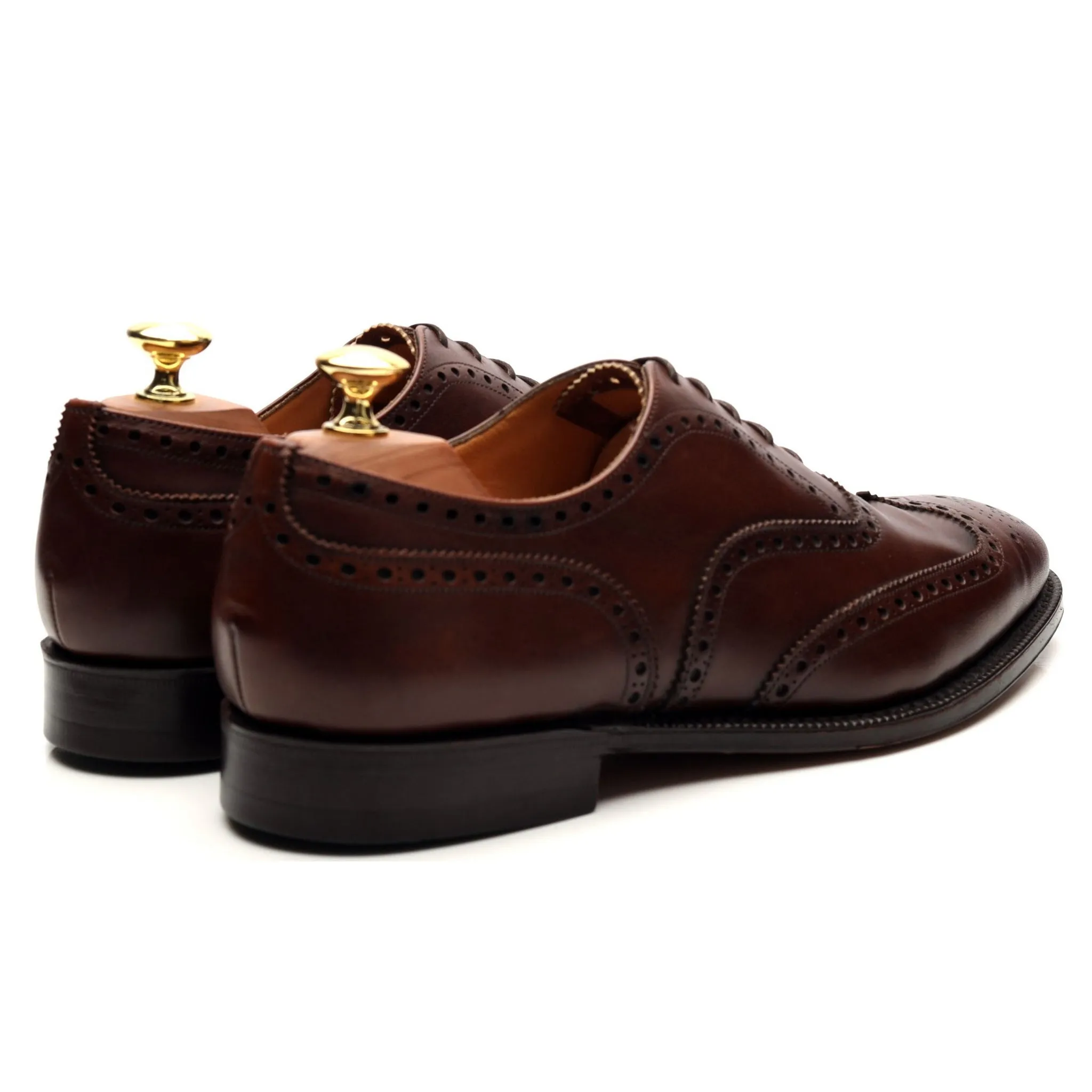 Dark Brown Leather Oxford Brogues UK 8.5 F