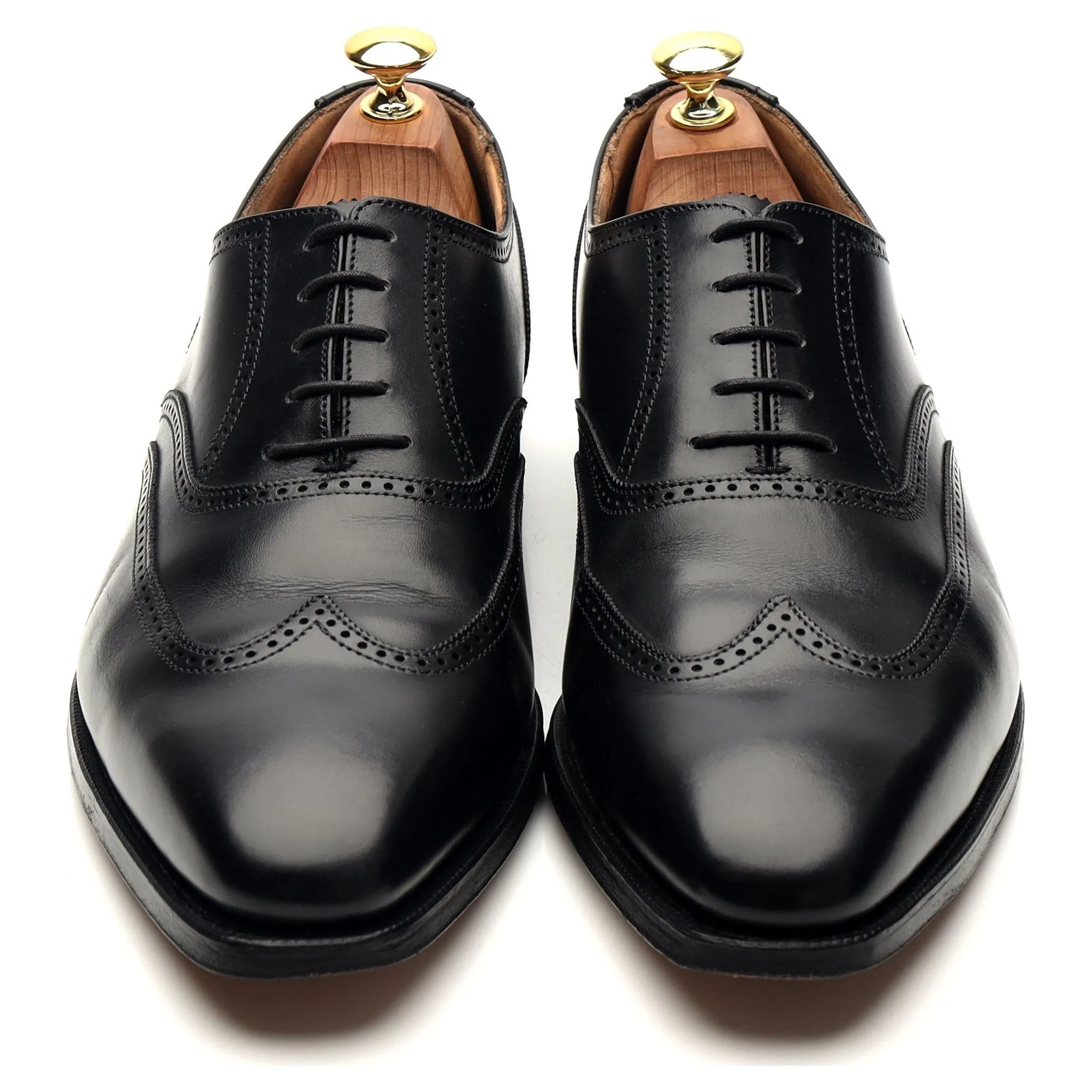 'Drummond' Black Leather Oxford Brogues UK 8.5 G