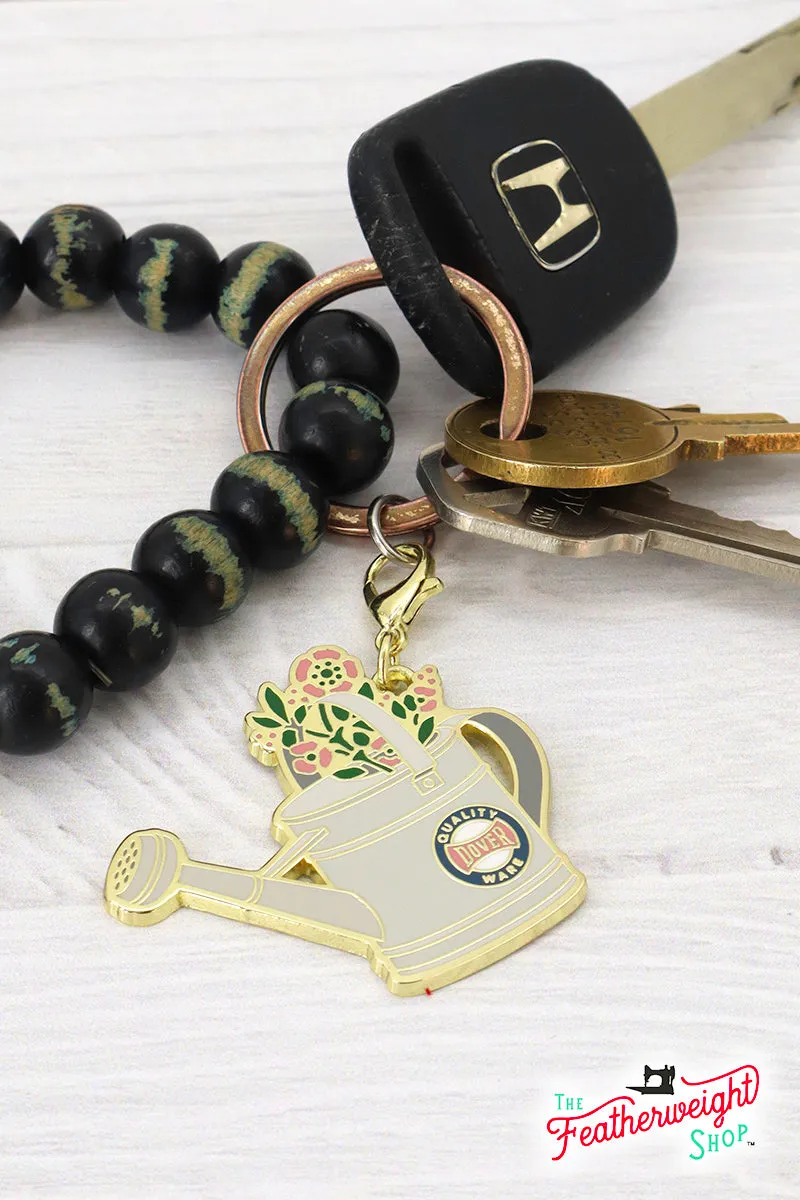 Enamel Charm Zipper Pull by Cathe Holden - SEED PACKET & WATERING CAN