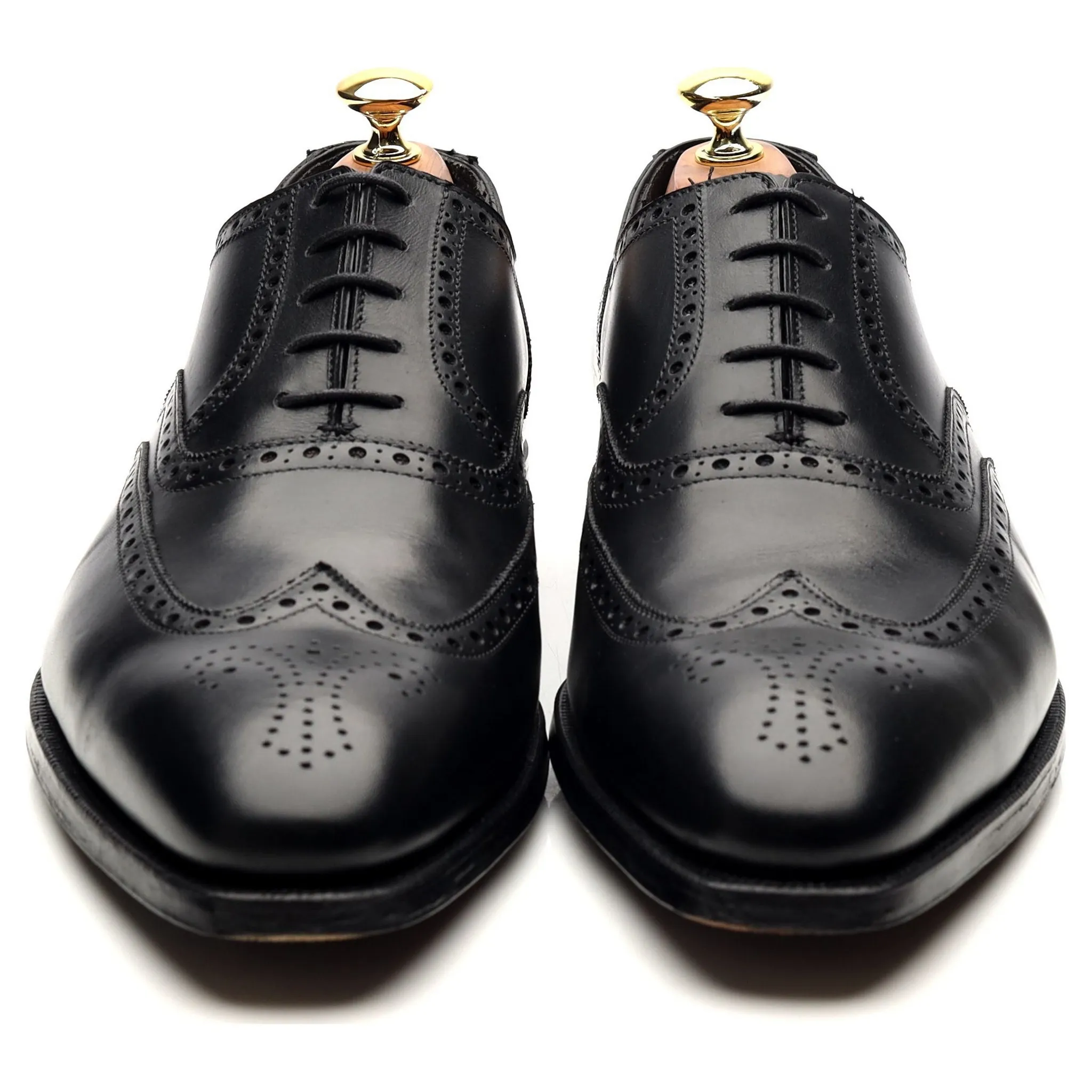 'Fairford' Black Leather Brogues UK 8.5 E