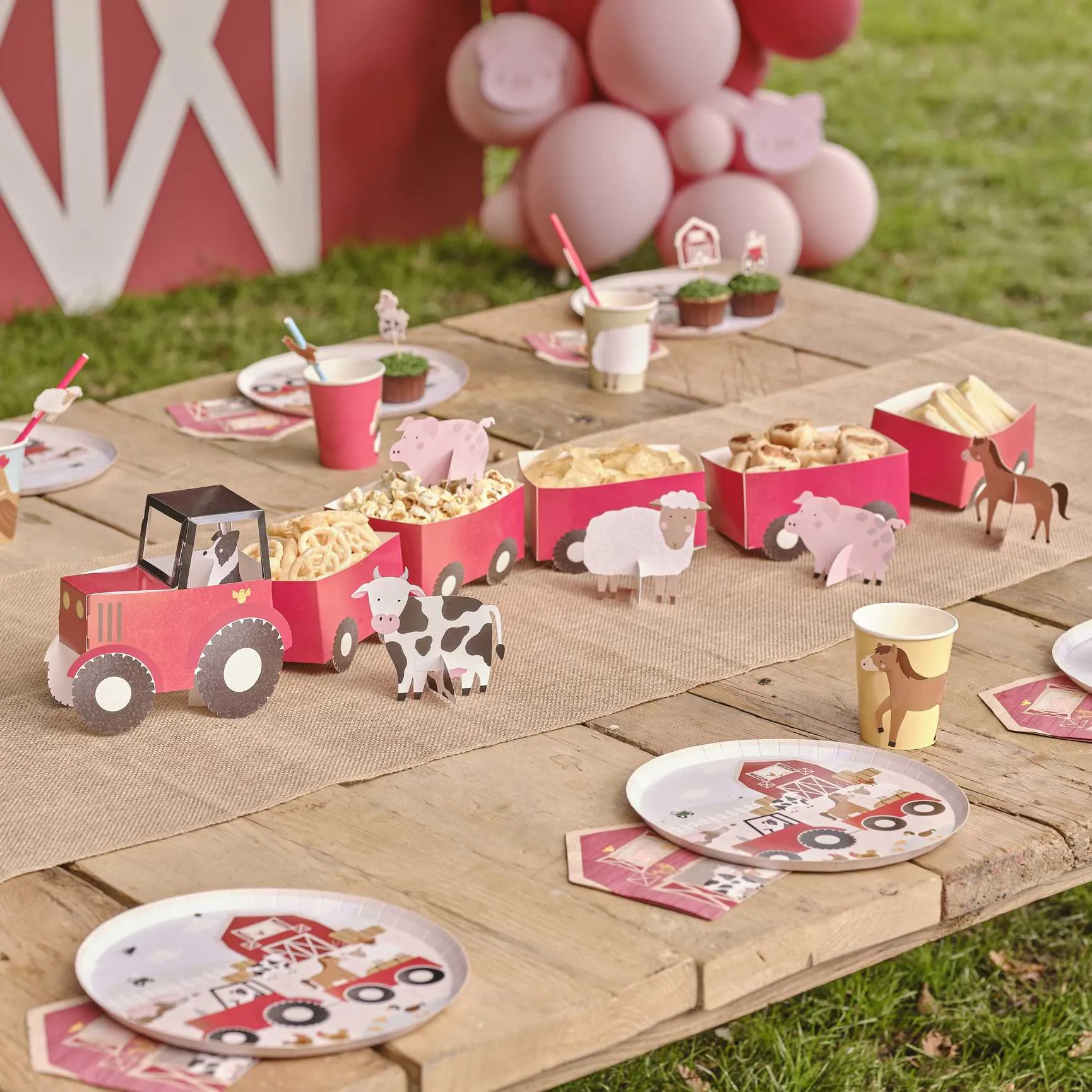 Farm Animal Party Tractor Treat and Food Stand