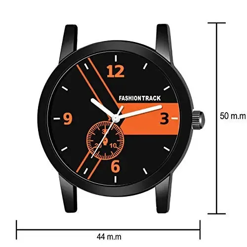 Fashion Track Analogue Black Dial Men's Watch