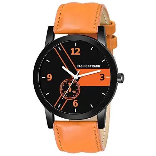 Fashion Track Analogue Black Dial Men's Watch