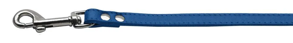 Fashionable Leather Leash Blue 3-4'' Wide