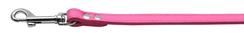 Fashionable Leather Leash Pink 3-4'' Wide