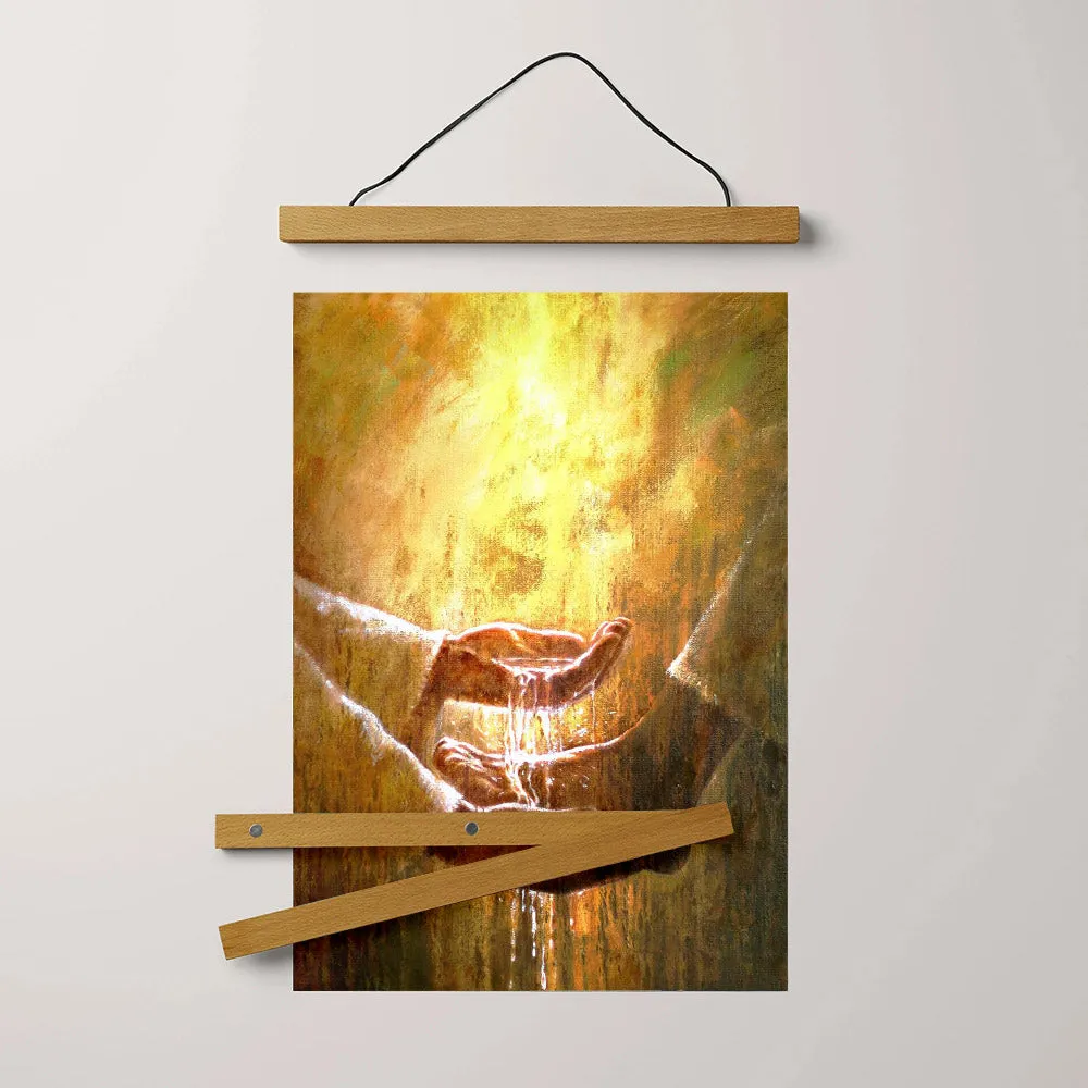 Foot Washing Hanging Canvas Wall Art - Christan Wall Decor - Religious Canvas