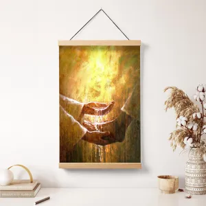 Foot Washing Hanging Canvas Wall Art - Christan Wall Decor - Religious Canvas