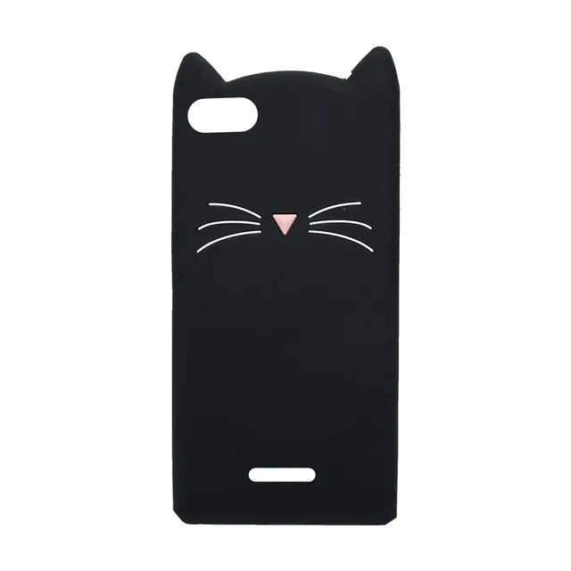 For Xiaomi Redmi 6 6A 3D Unicorn Horse Cat Minnie Silicone Back Case Cover for Xiaomi Redmi 6A 6 A 5.45 inch phone Coque fundas