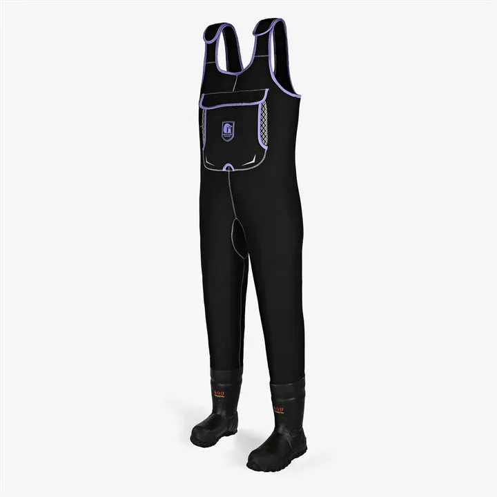 Gator Waders Womens Black/Purple Retro Waders