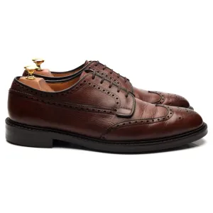 'Grafton' Brown Leather Derby Brogues UK 9.5 F