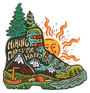 Hiking Sticker