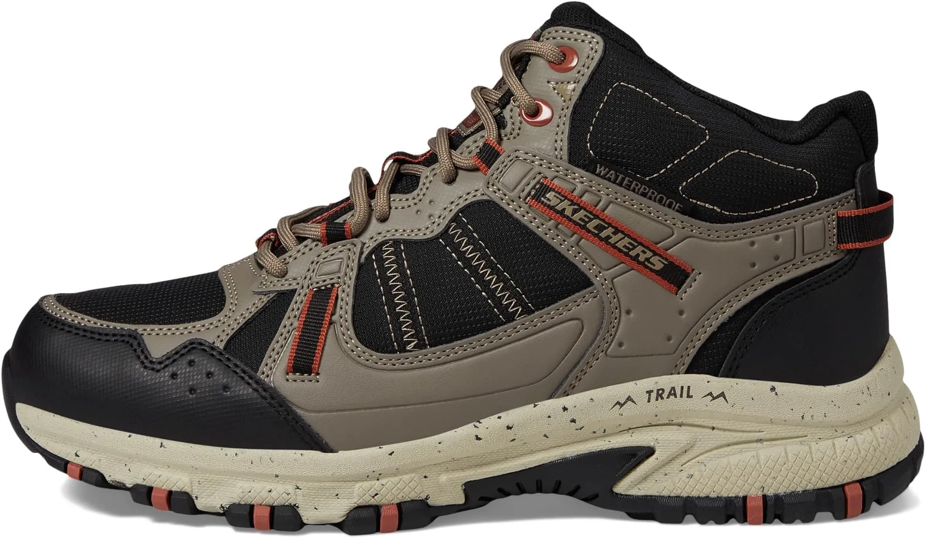 Hillcrest Waterproof Hiker SKECHERS, Natural/Black