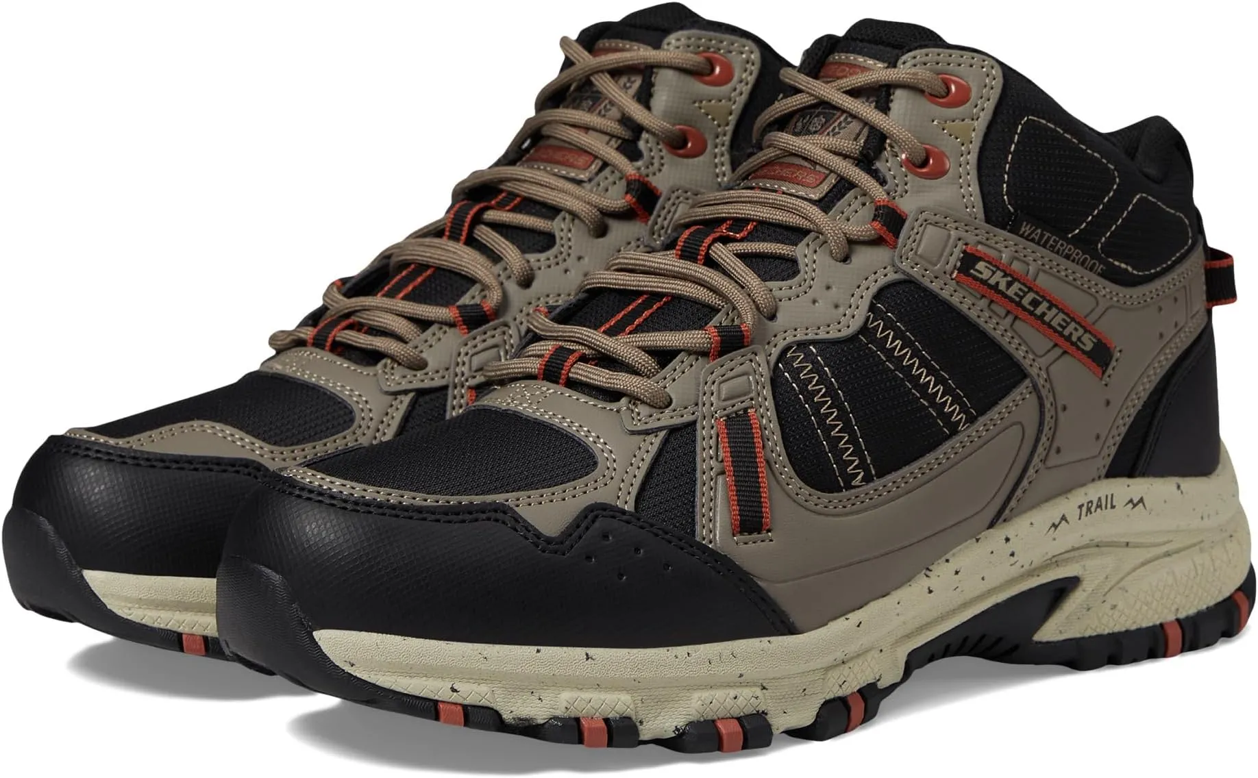 Hillcrest Waterproof Hiker SKECHERS, Natural/Black