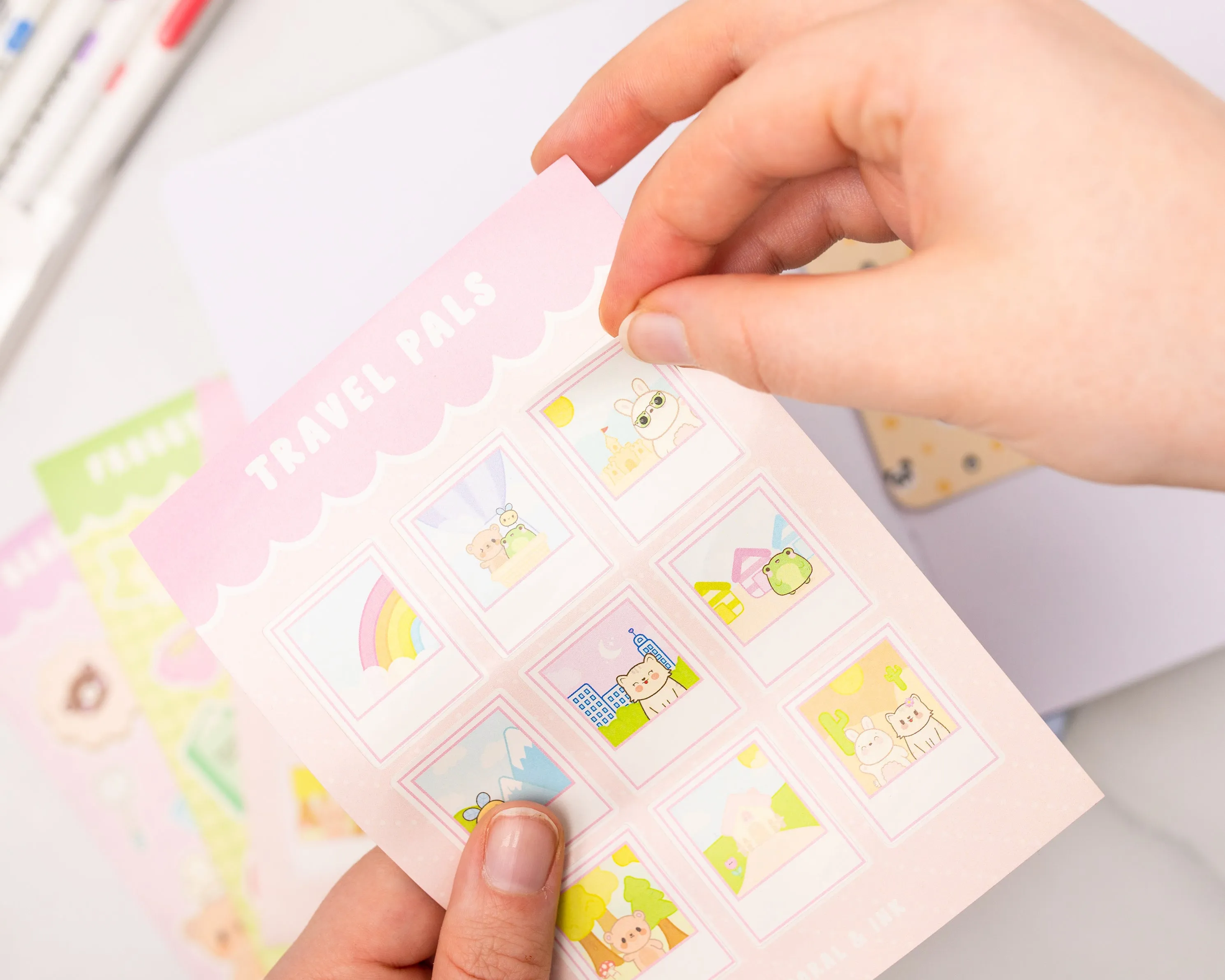 Kawaii Animal Sticker Sheets