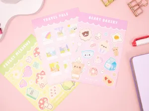 Kawaii Animal Sticker Sheets