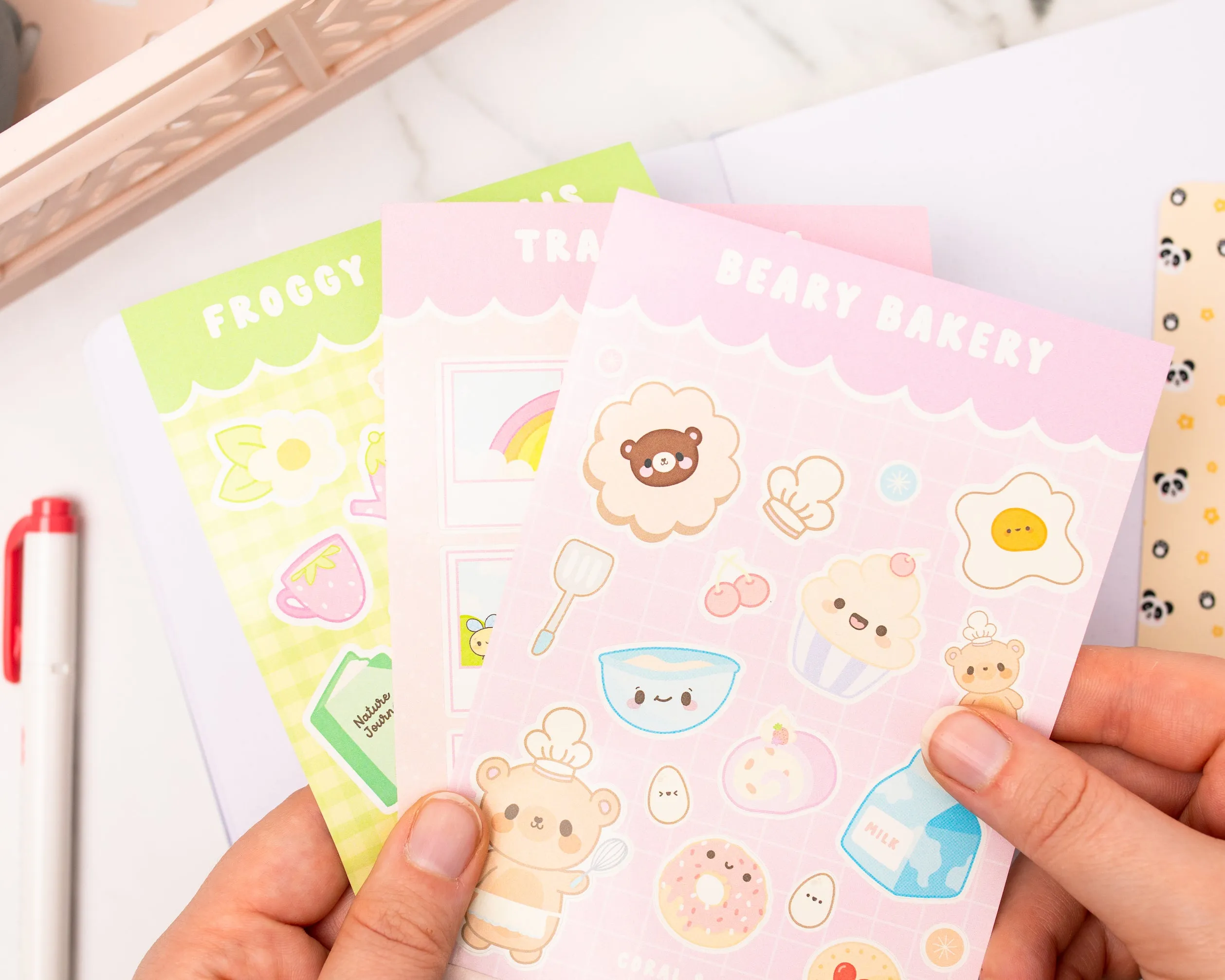 Kawaii Animal Sticker Sheets