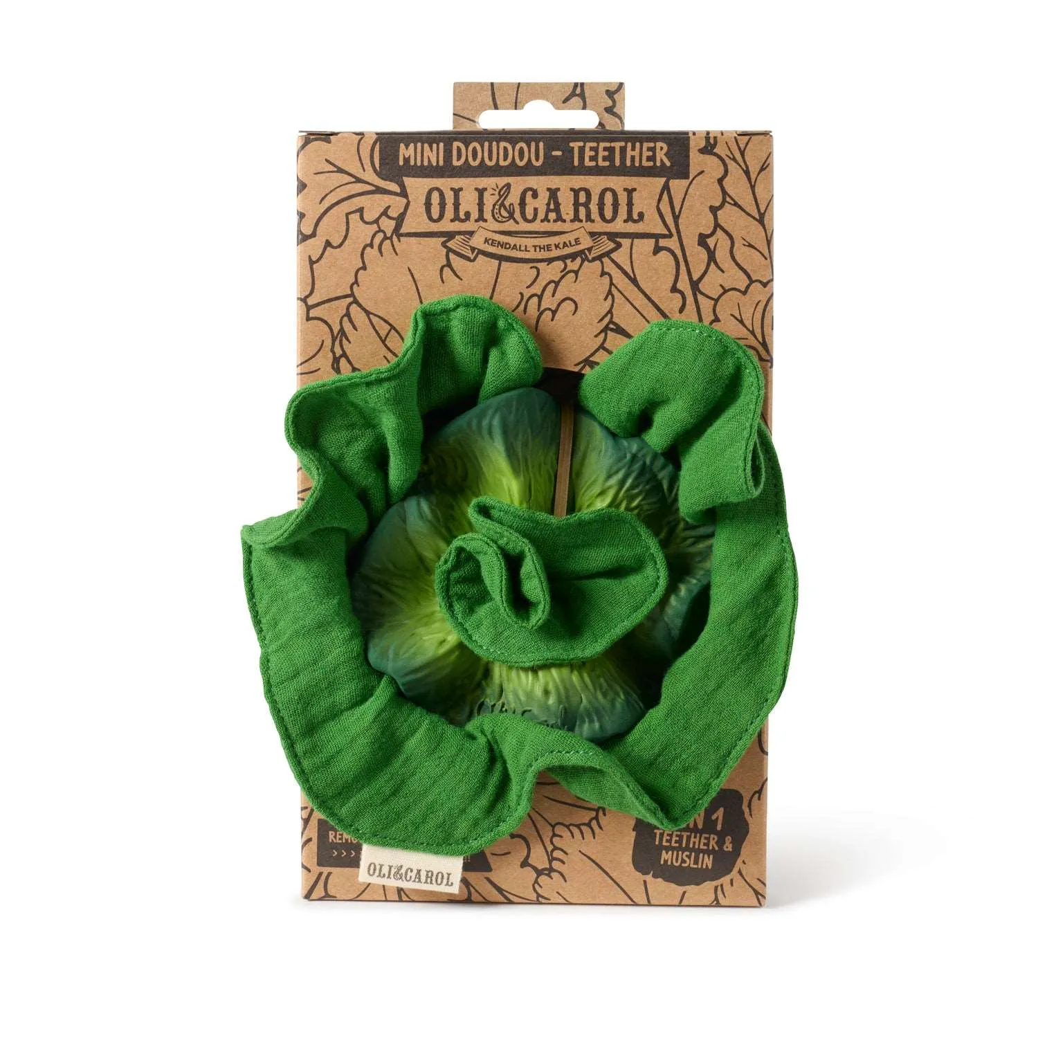 Kendall the Kale Mini Doudou-Teether