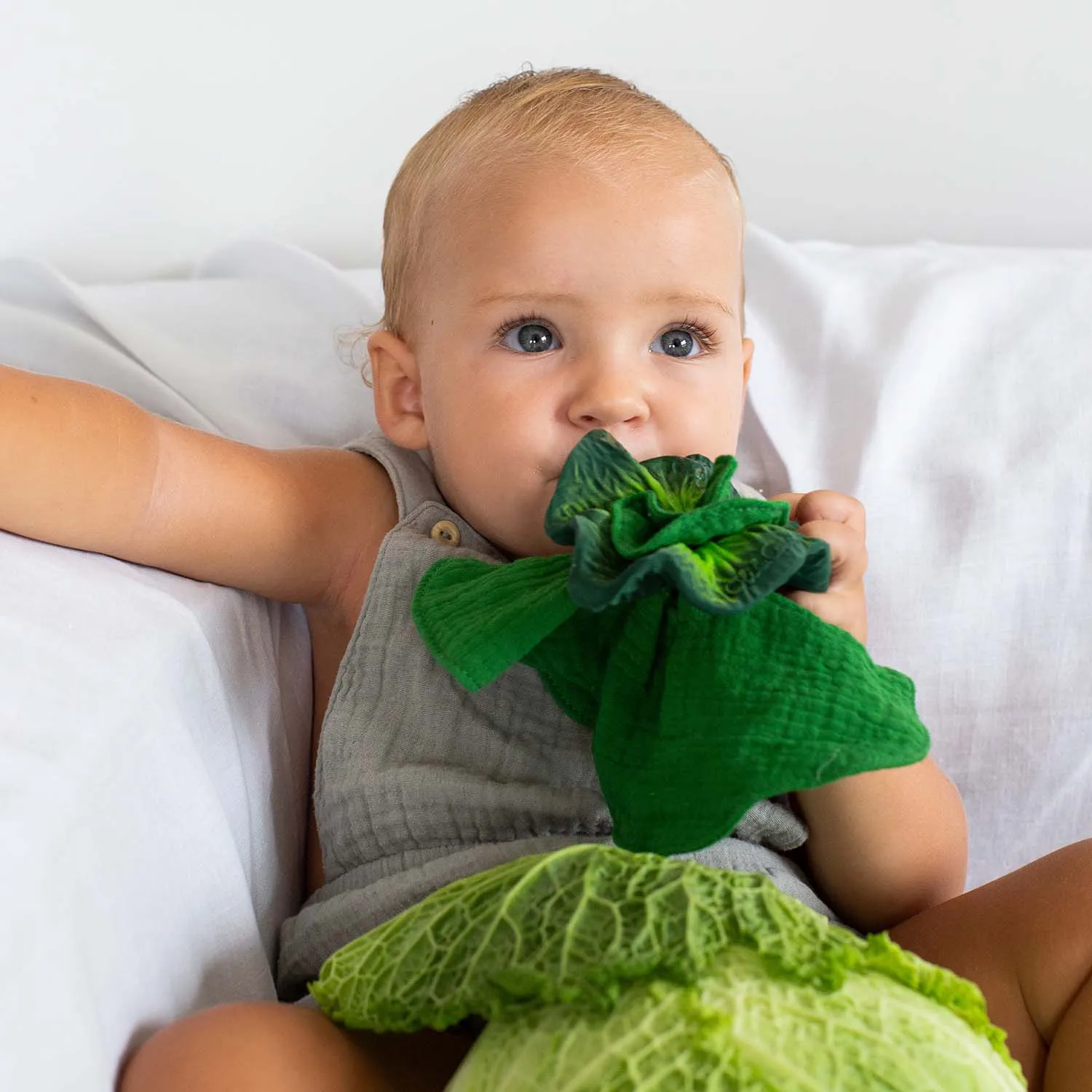 Kendall the Kale Mini Doudou-Teether