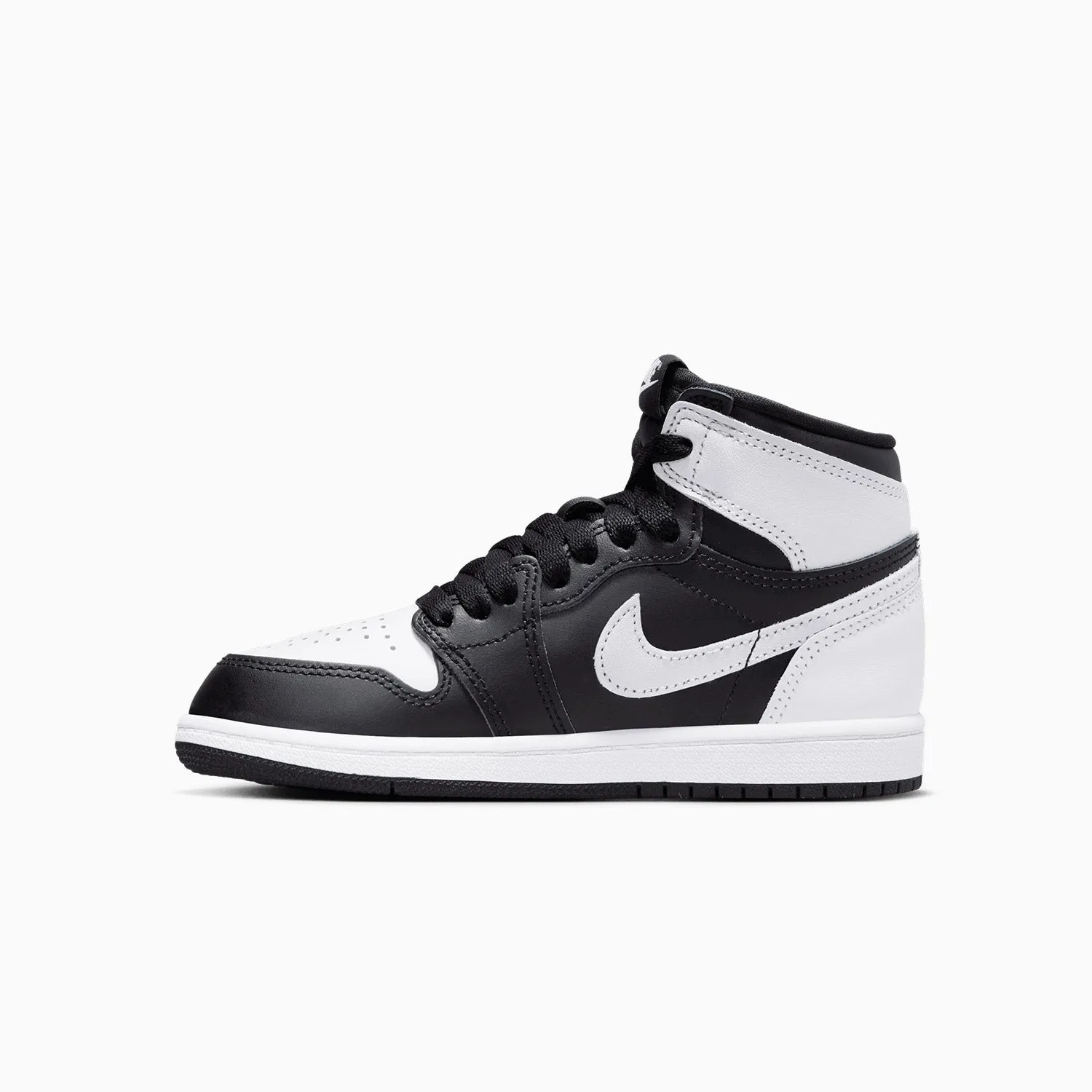 Kid's Air Jordan 1 Retro High OG "Black White" Pre School