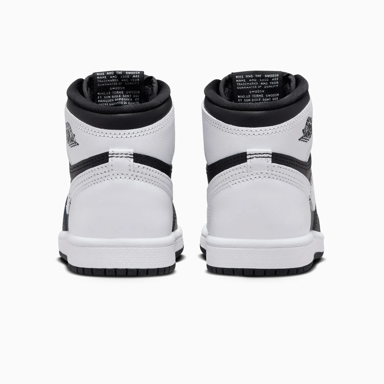 Kid's Air Jordan 1 Retro High OG "Black White" Pre School