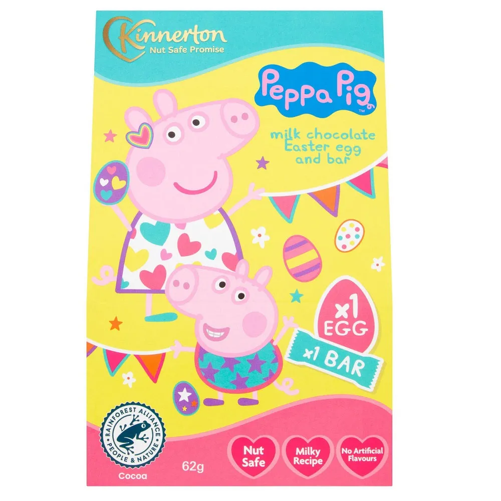 Kinnerton Egg Bar Peppa Pig Chocolate 62g