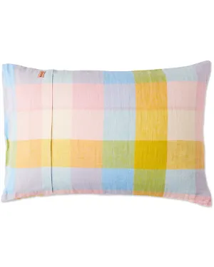 Kip & Co Corfu Tartan Linen Pillowcases