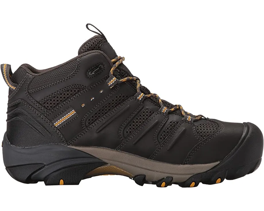 Lansing Mid Waterproof Steel Toe KEEN Utility Sneakers, Raven