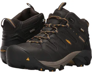 Lansing Mid Waterproof Steel Toe KEEN Utility Sneakers, Raven