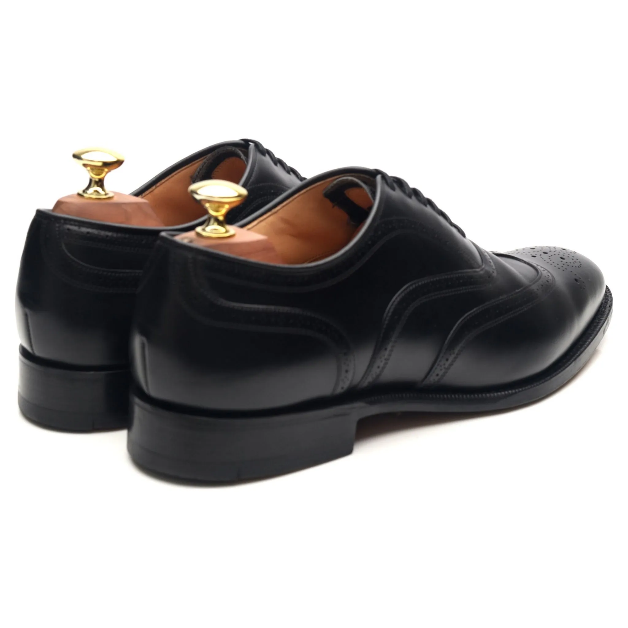 'Longton' Black Leather Brogues UK 7 F