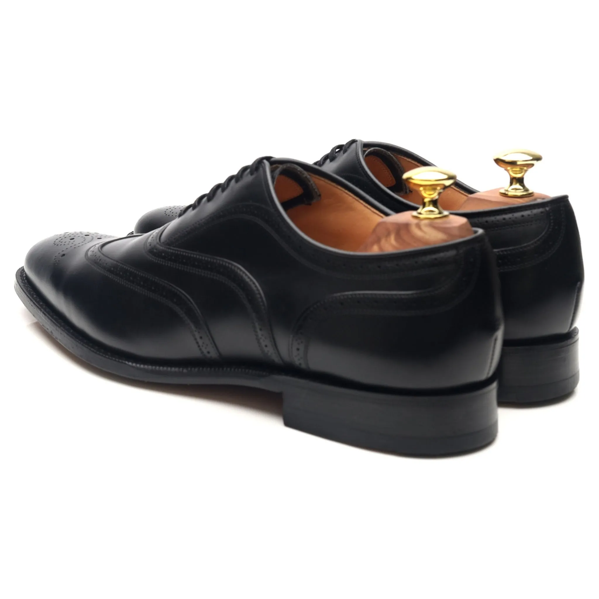 'Longton' Black Leather Brogues UK 7 F