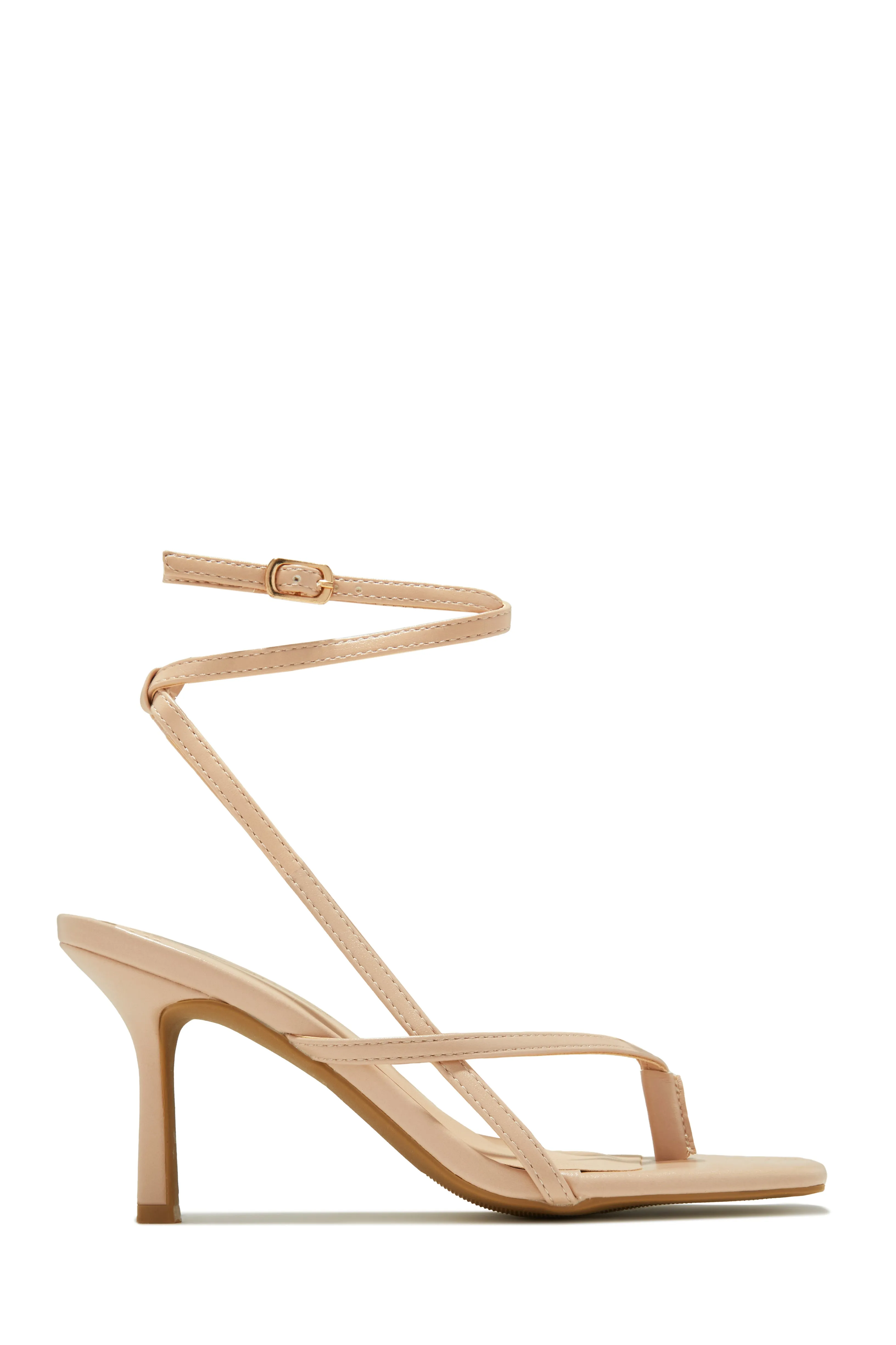 Marbelia Single Sole Mid Heels - Nude