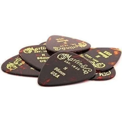 Martin Guitars Celluloid Faux Tortoise Picks - 12 Pack