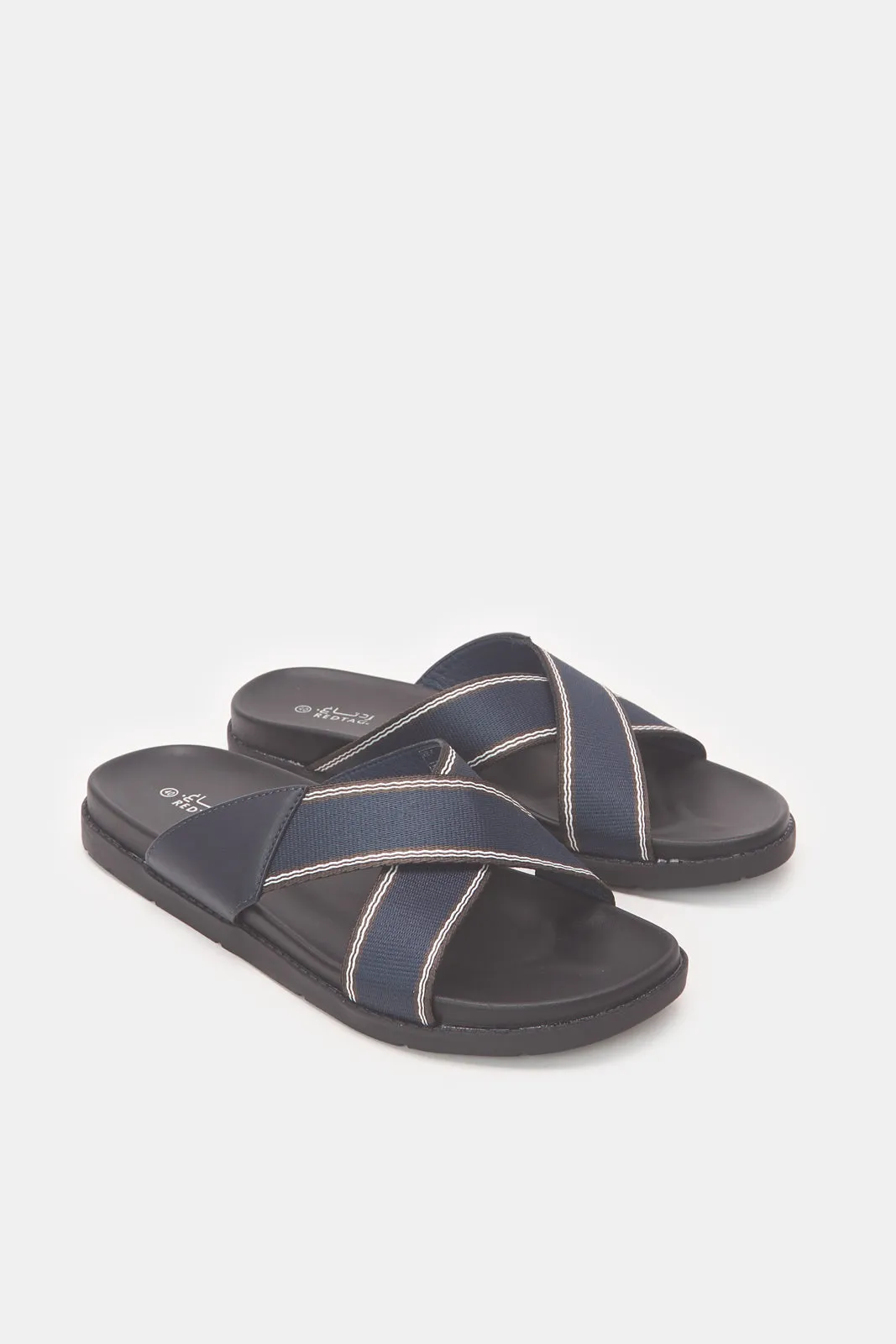 Men Navy Criss Cross Sandal