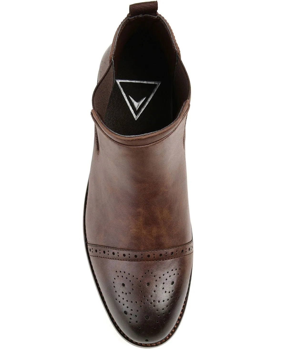 Men's Chelsea boots garrett cap toe Vance Co., brown