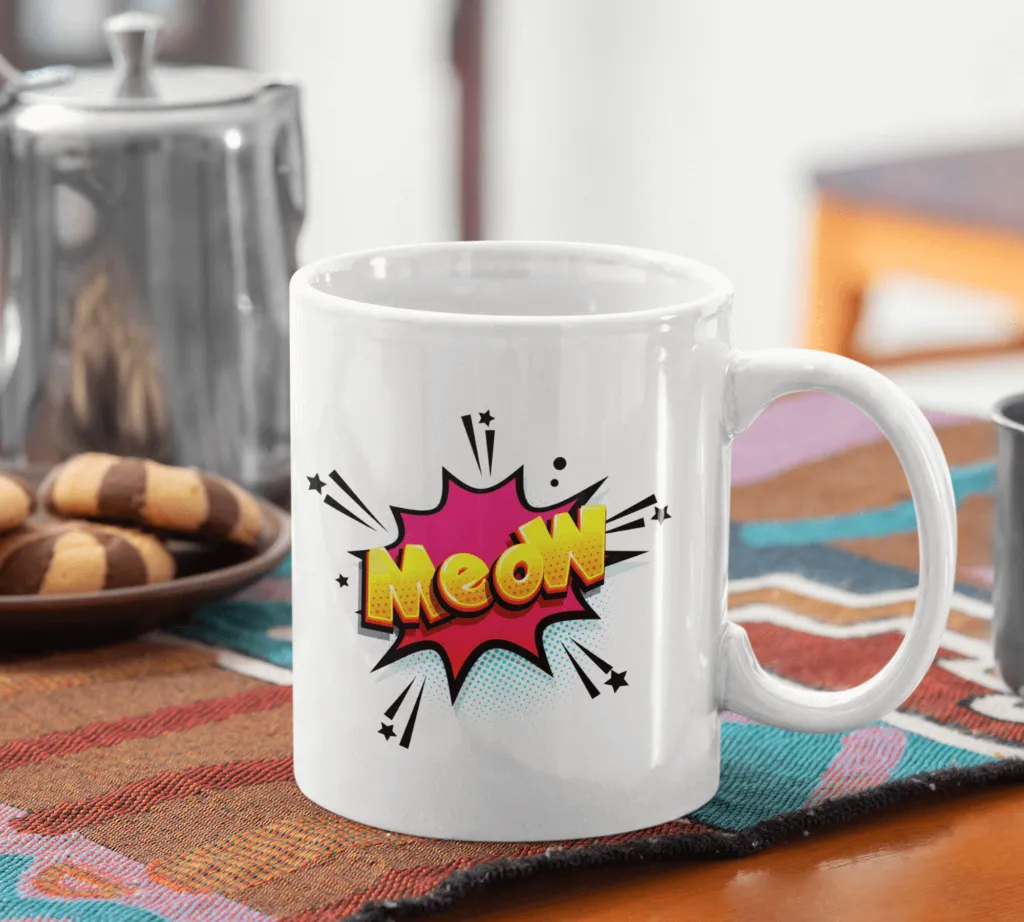 MEOW Cat Mug