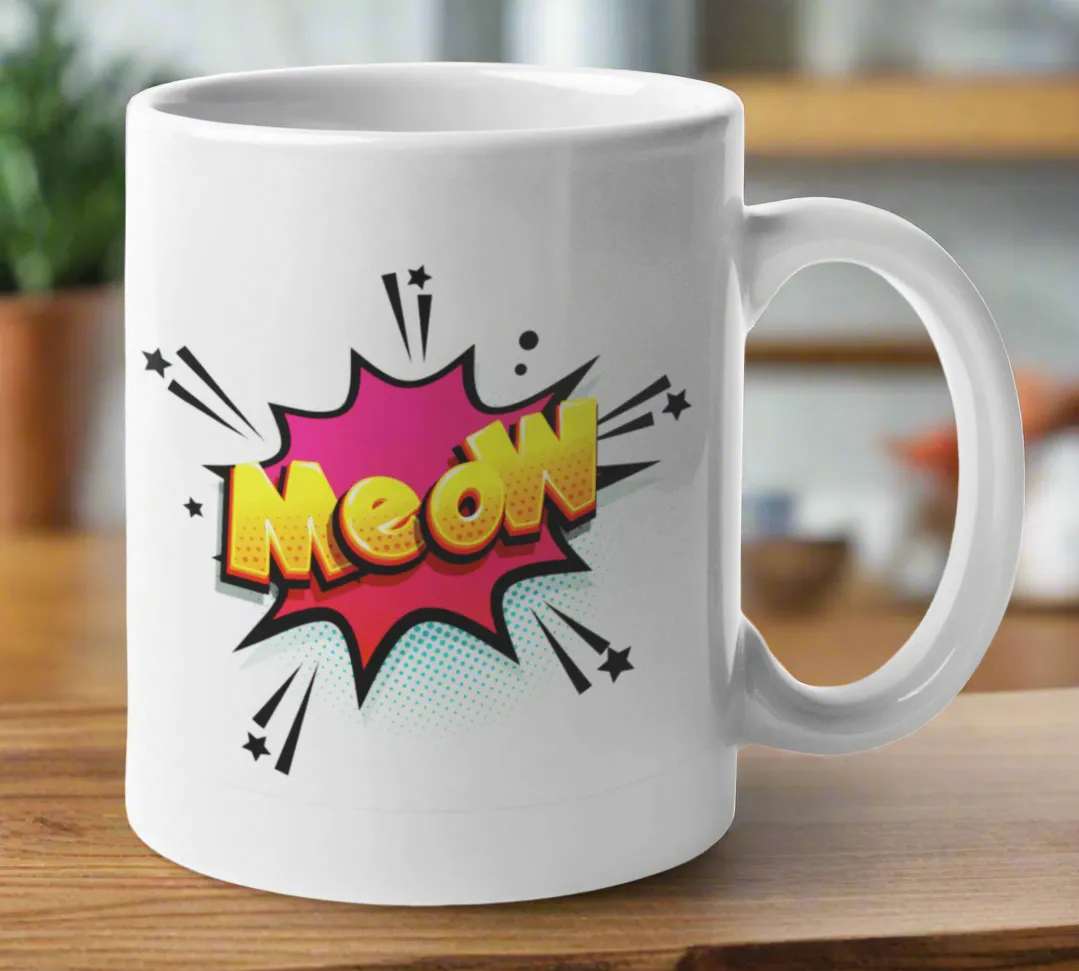 MEOW Cat Mug