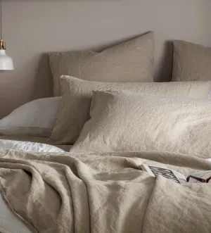 Natural 100% Linen Oxford Pillowcase