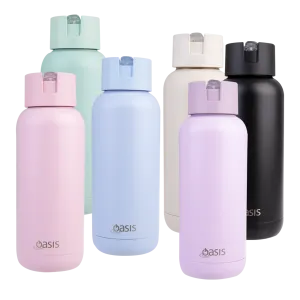 Oasis Moda Insulated Steel Ceramic Drink Bottle 1 litre