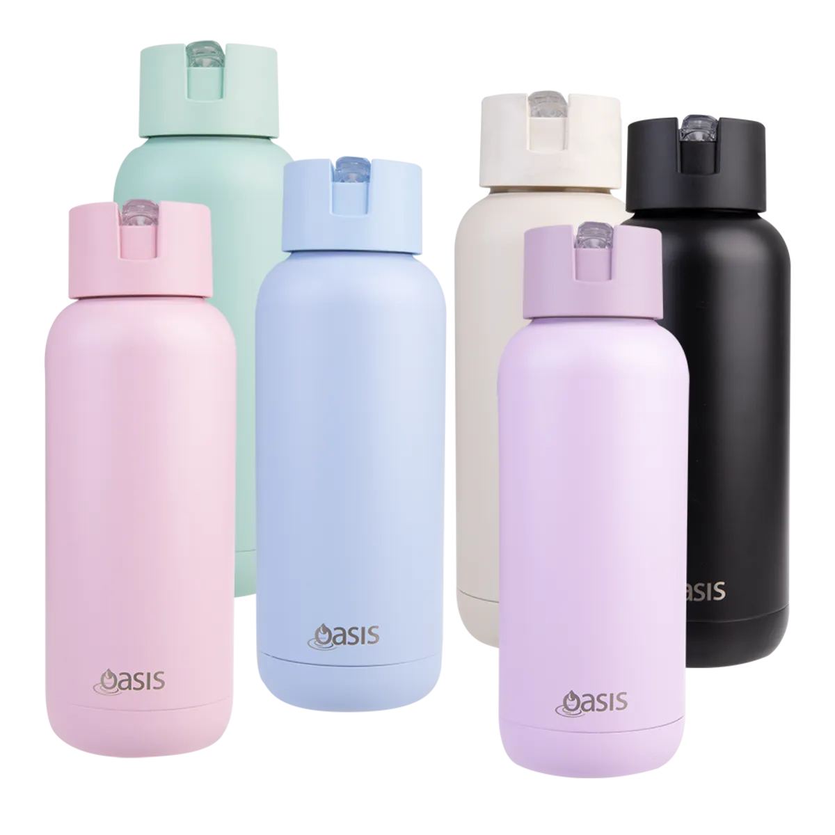 Oasis Moda Insulated Steel Ceramic Drink Bottle 1 litre