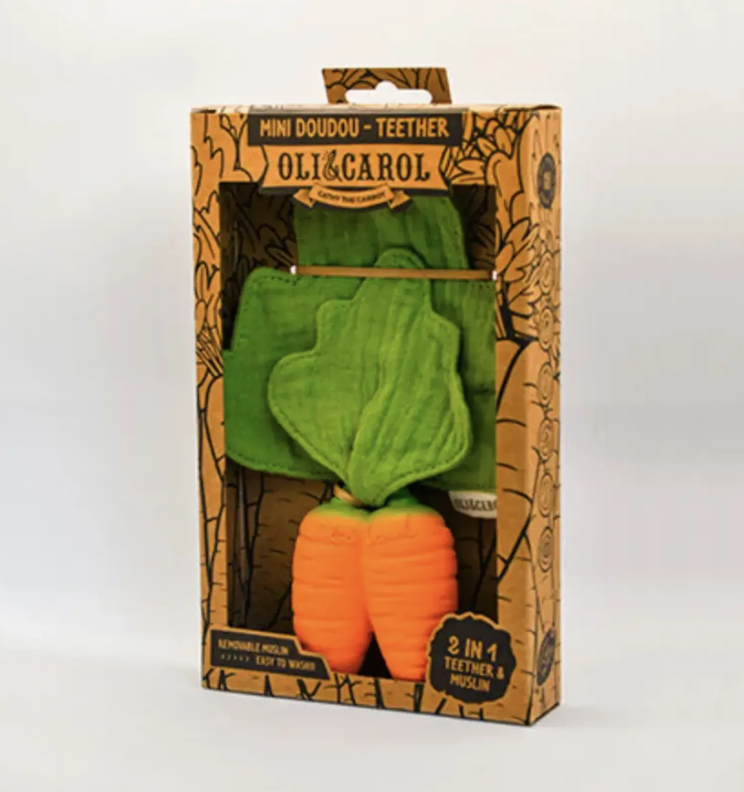 Oli & Carol Cathy the Carrot Mini DouDou Teether